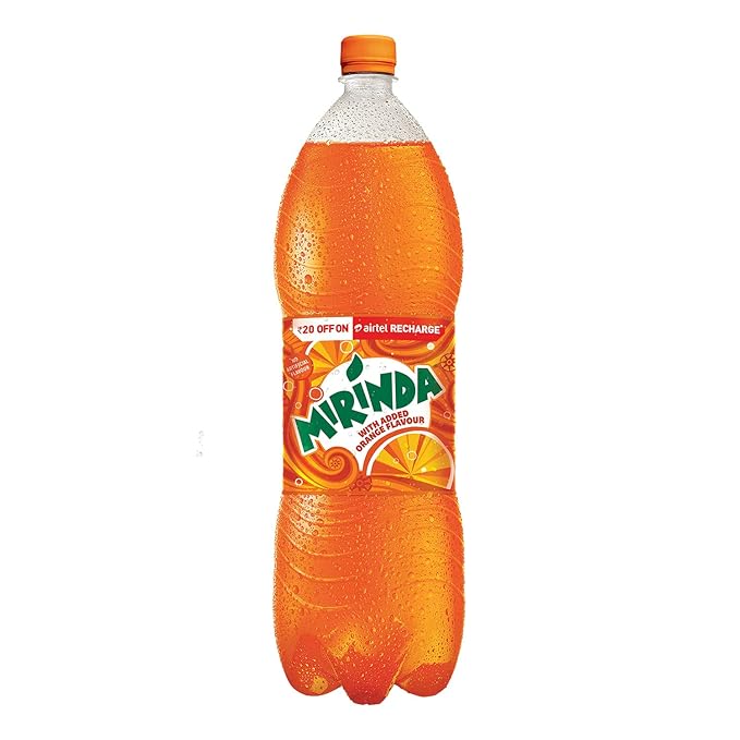 Mirinda – Orange Flavour Soft Drink, 2.25L Bottle at Rs. 89