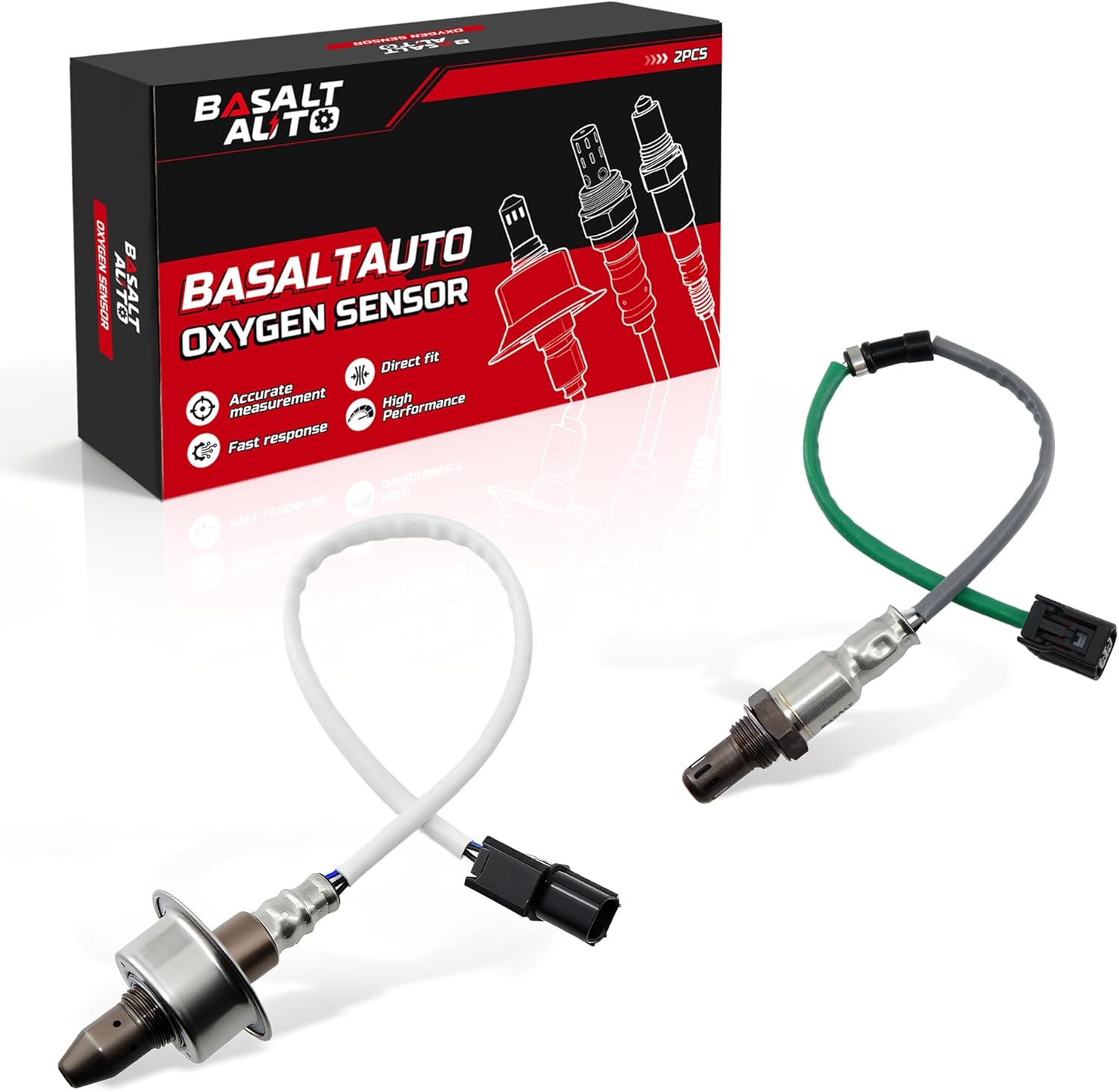 2Pcs Oxygen Sensors Upstream 234-9062 & Downstream 234-4359 Compatible for 2007-2009 Honda CR-V [2.4L L4] Only