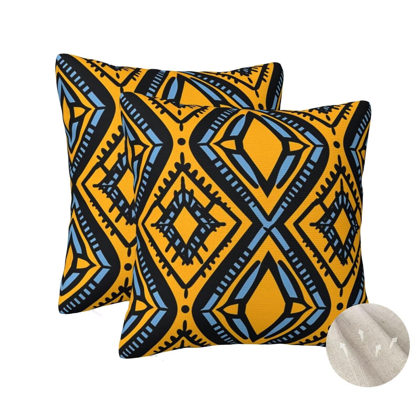 Taie d'oreiller carrée caramel 60x60 : housse de coussin décorative de qualité supérieure