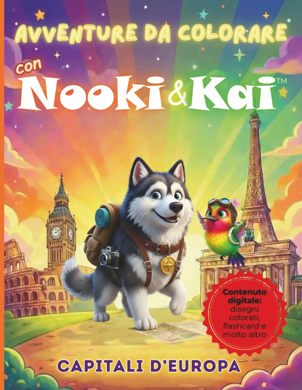 Avventure da colorare con Nooki&Kai: Capitali d'Europa