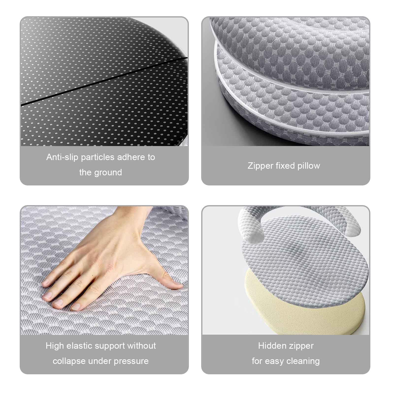 con Funda extraíble Lavable y Base Antideslizante(XL)