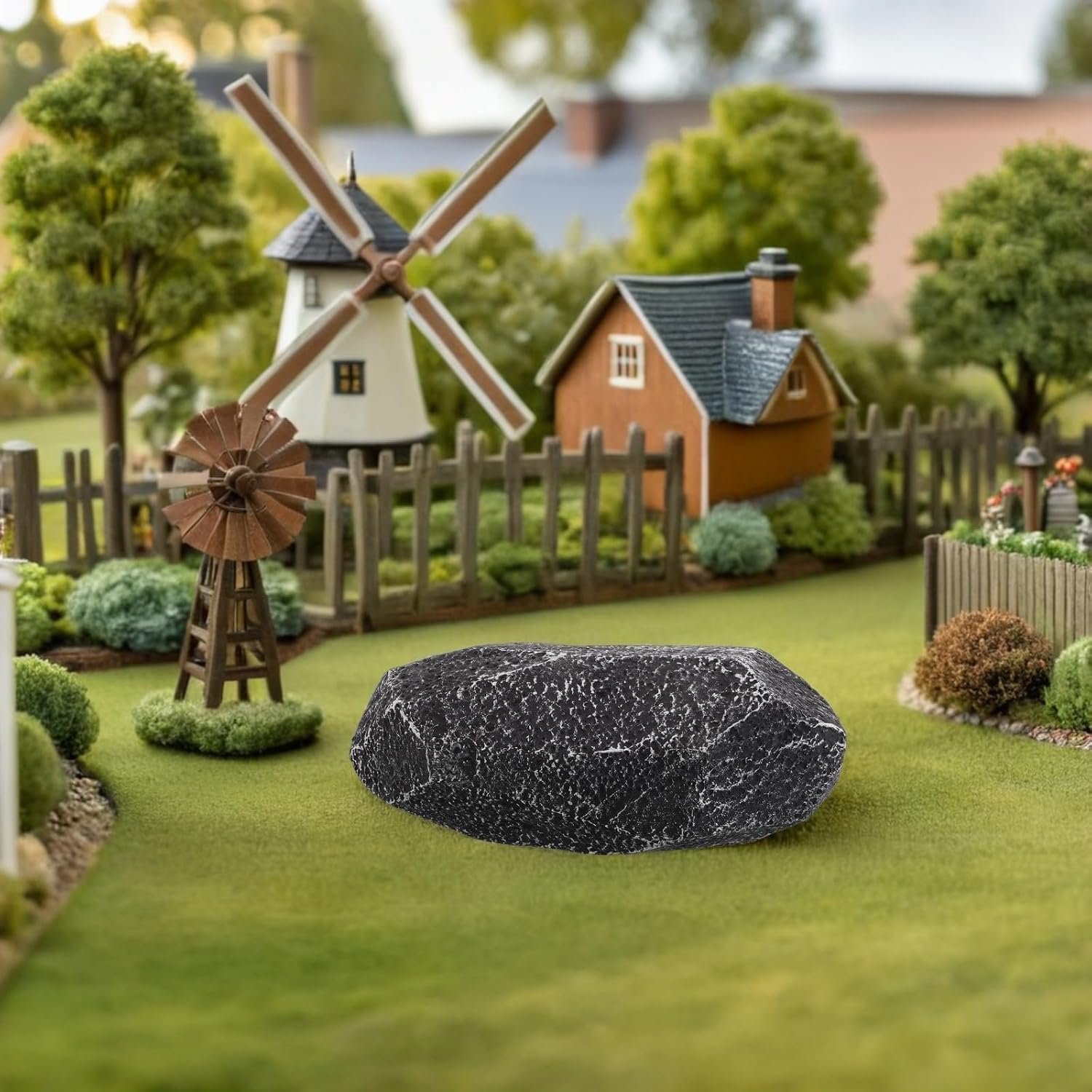 YARNOW Lightweight Foam Artificial Landscape Rock for Garden Landscaping and Stage Props, Realistic and Natural-Looking Fake Stone Block, Easy to Move and Carry for Indoor and Outdoor Use