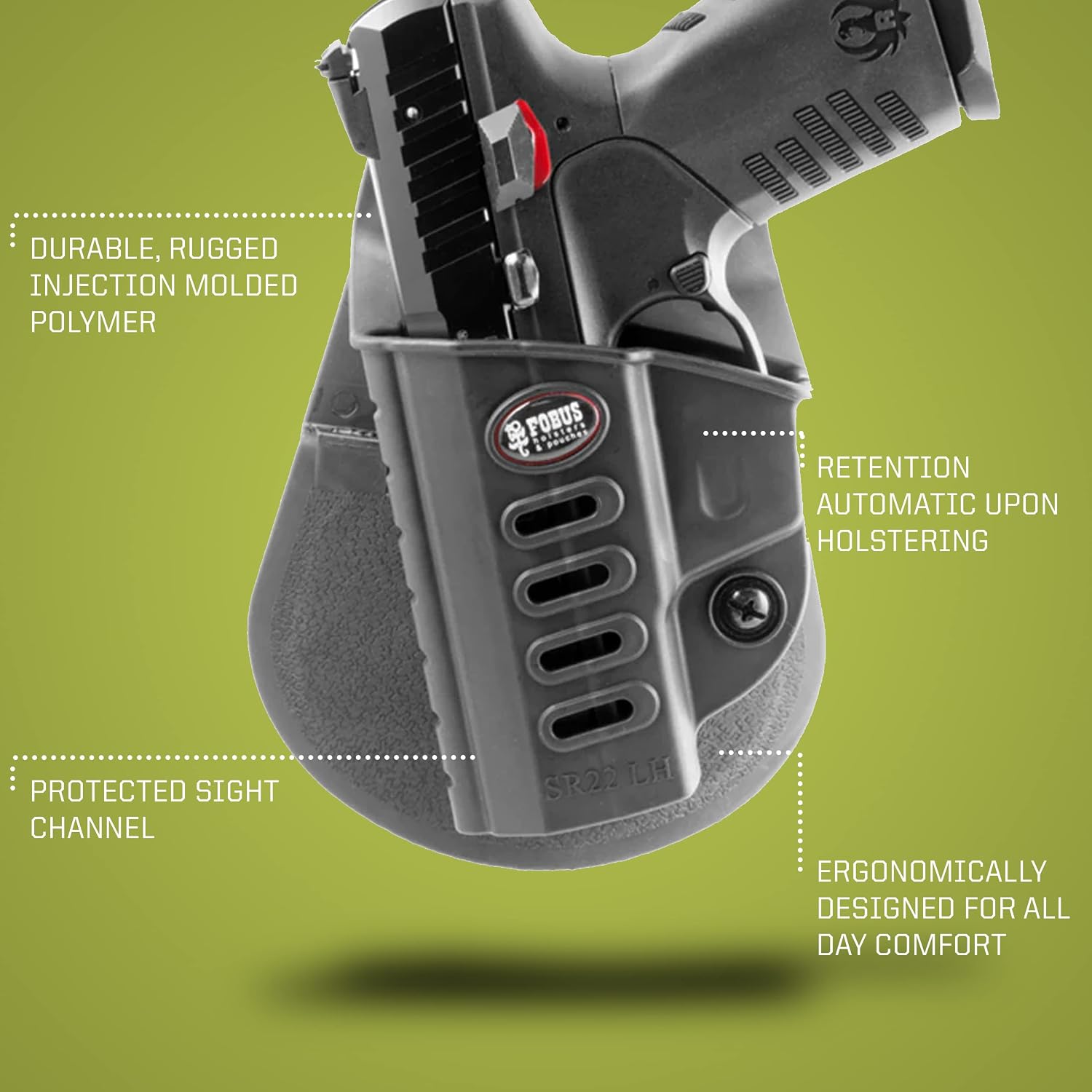 Fobus SR22 Concealed Carry OWB Paddle Holster for Ruger SR22