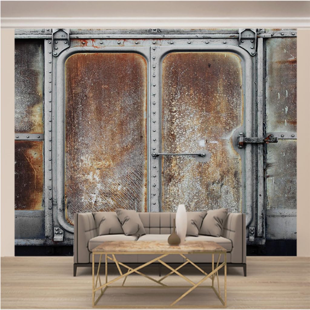 Papier Peint Intissé Moderne Salon et Chambre Adulte Effet Mur Déchiré 366x254cm