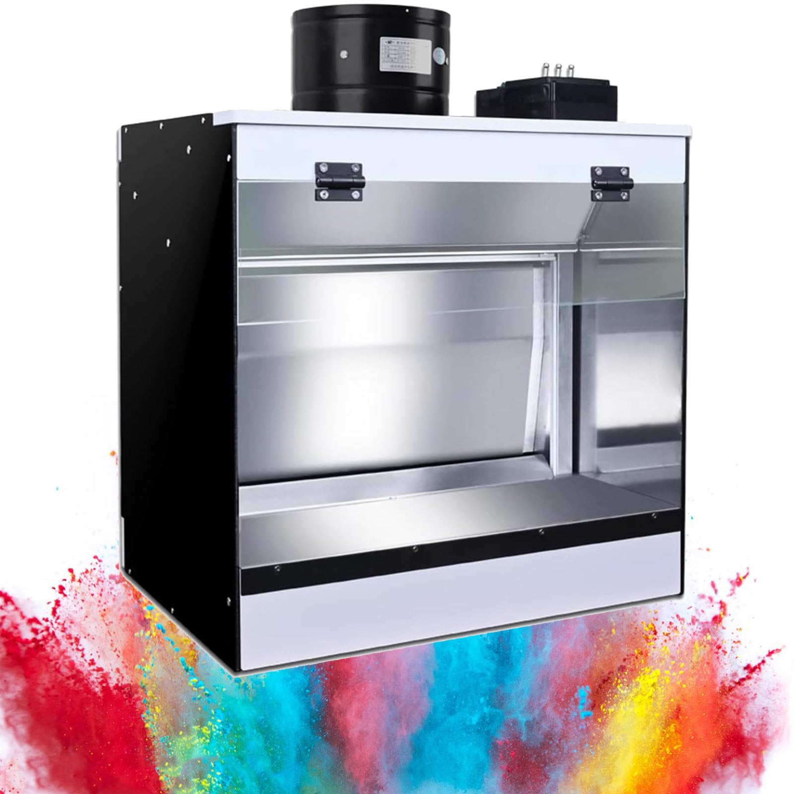 Cabina di verniciatura a spruzzo con aerografo a doppia ventola,cabina di verniciatura a spruzzo professionale,cabina di verniciatura a spruzzo portatile,per pittura di modelli artigianali,50*50cm