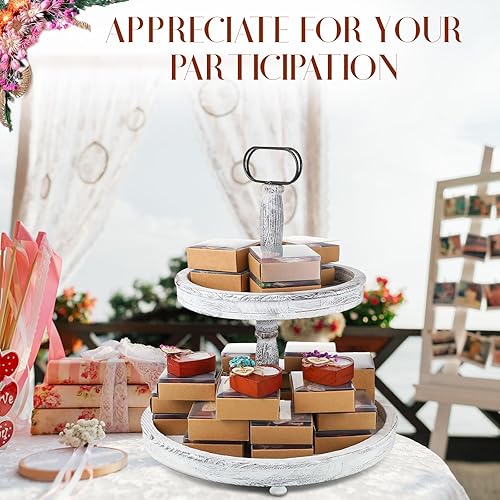 Miniatura 4 de Hillban Portavelas de madera para boda, regalos de fiesta de boda a granel para invitados, mesa cilíndrica de madera, centro de mesa, despedida de