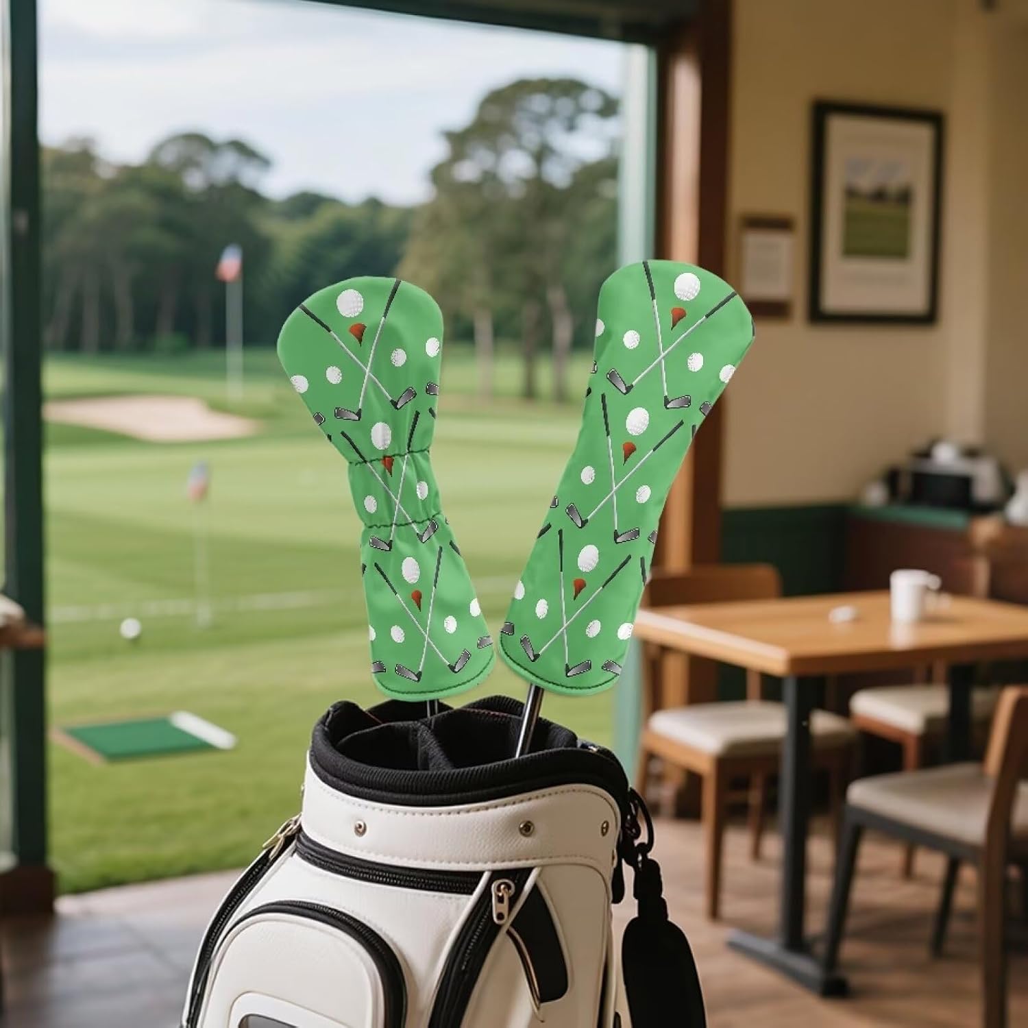ELEQIN Golf Club Head Covers Golf Head Covers Fits Driver Hybrid Fairway 3/5 Wood Outdoor Sports Accessories Leather image 3