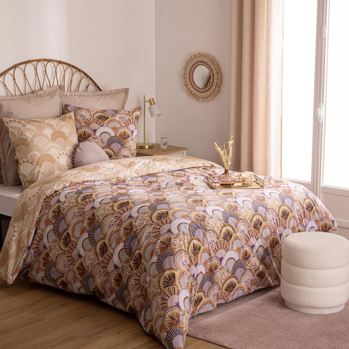 Parure imp aikupito 240x220 housse couette lit double Atmosphera