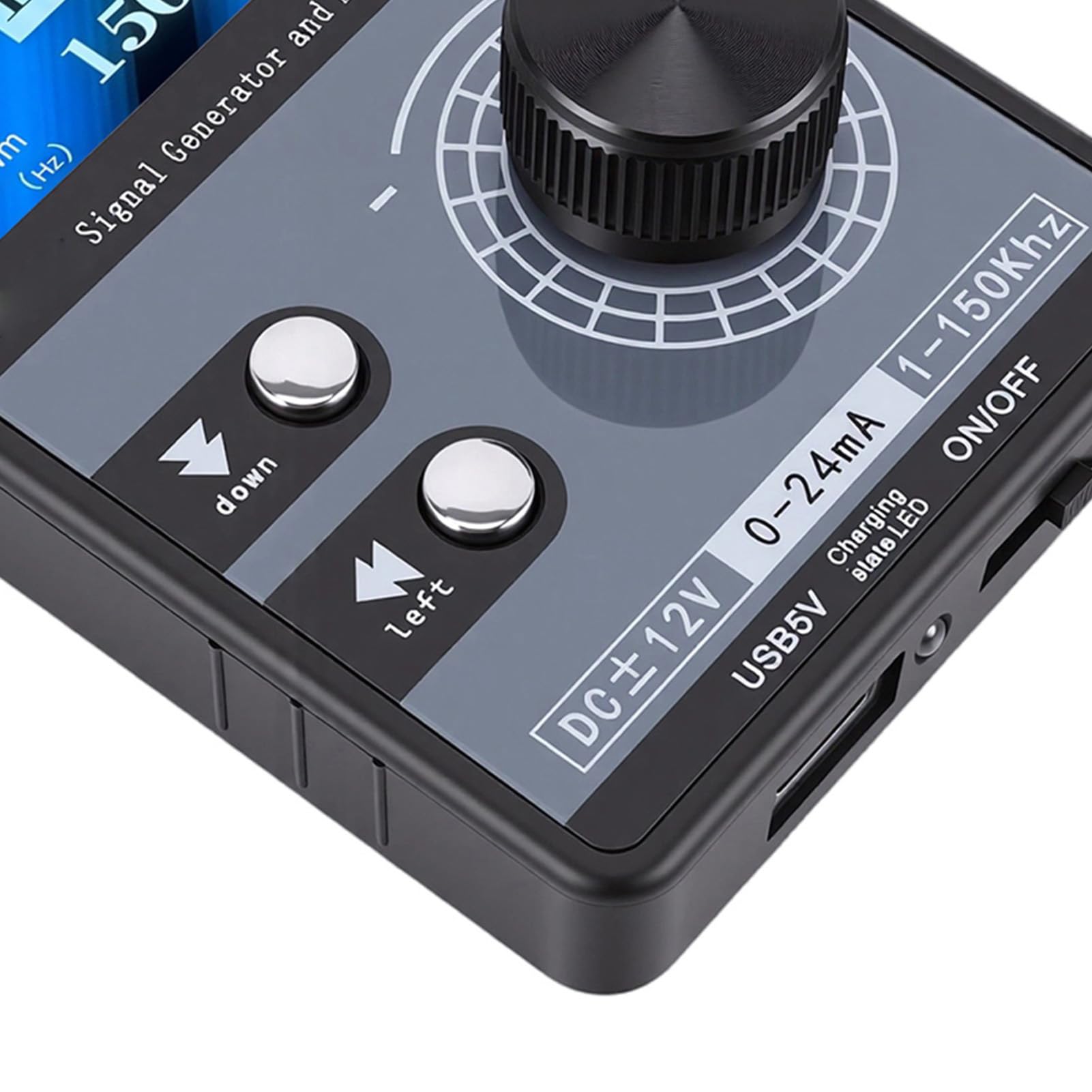 Akozon Generador de Señal de Corriente de Voltaje CC Ajustable de 4-20mA para Panel de Calibración de Prueba LED PLC, Generador de Señal Multifuncional