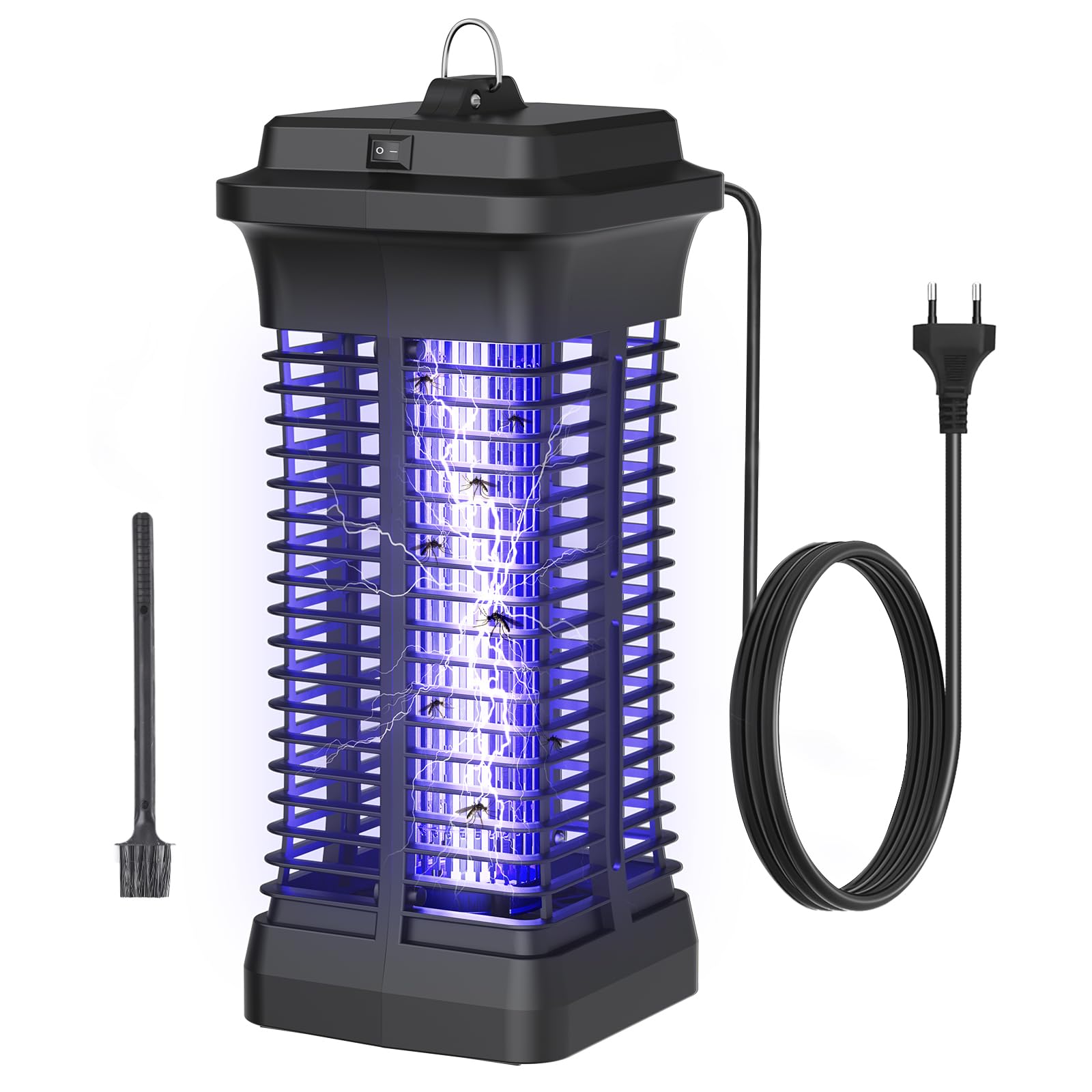 Lampe Anti Moustique Intérieur, Piège Mouche Intérieur 6W 1000V UV, Appareil Anti Moustique Tue Mouche Électrique Destructeur d'Insectes pour Salon Chambre Cuisine