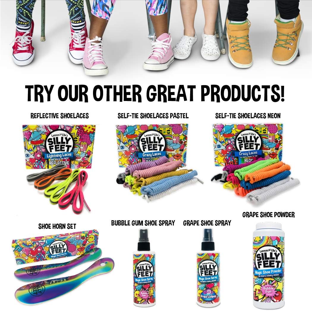 Magic Shoe Deodorizer, Foot Odor Powder for Smelly Feet, Odor Eliminator Stronger than Spray, Kids Shoe Powder for Odor Control, Large 8 Oz, Bubble Gum Scent