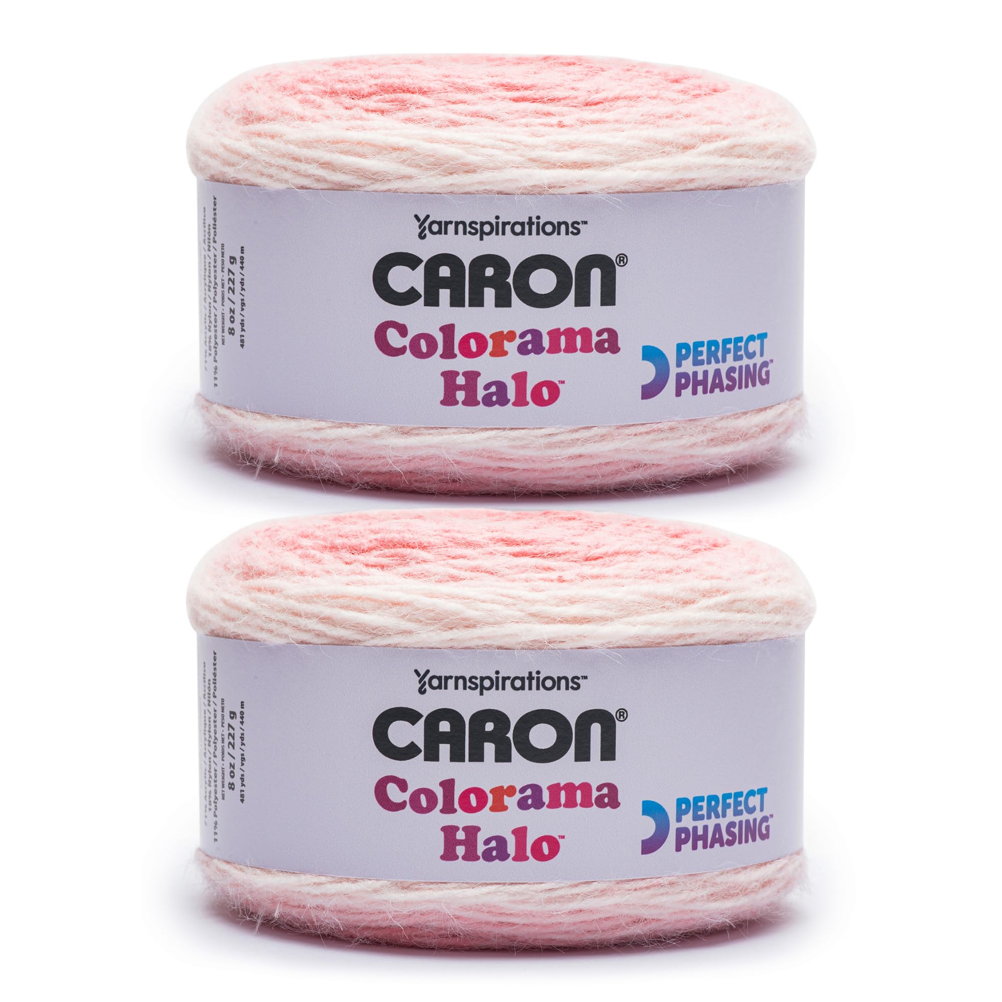 CARON Colorama Halo Cake Yarn, Rose Frost