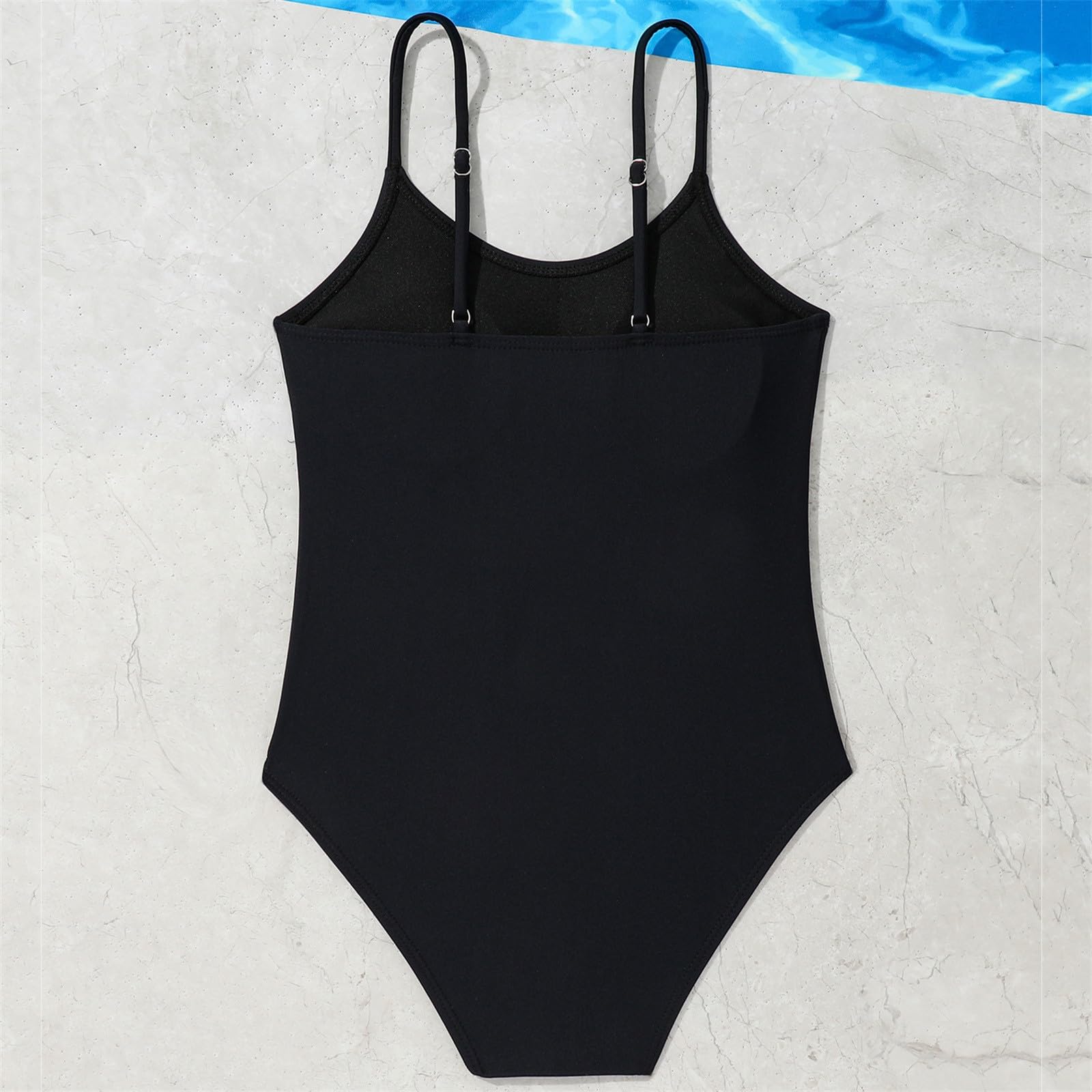 Traje de baño para niñas adolescentes, traje de baño para playa, deporte, tirantes delgados, verano, playa, protección antierupción