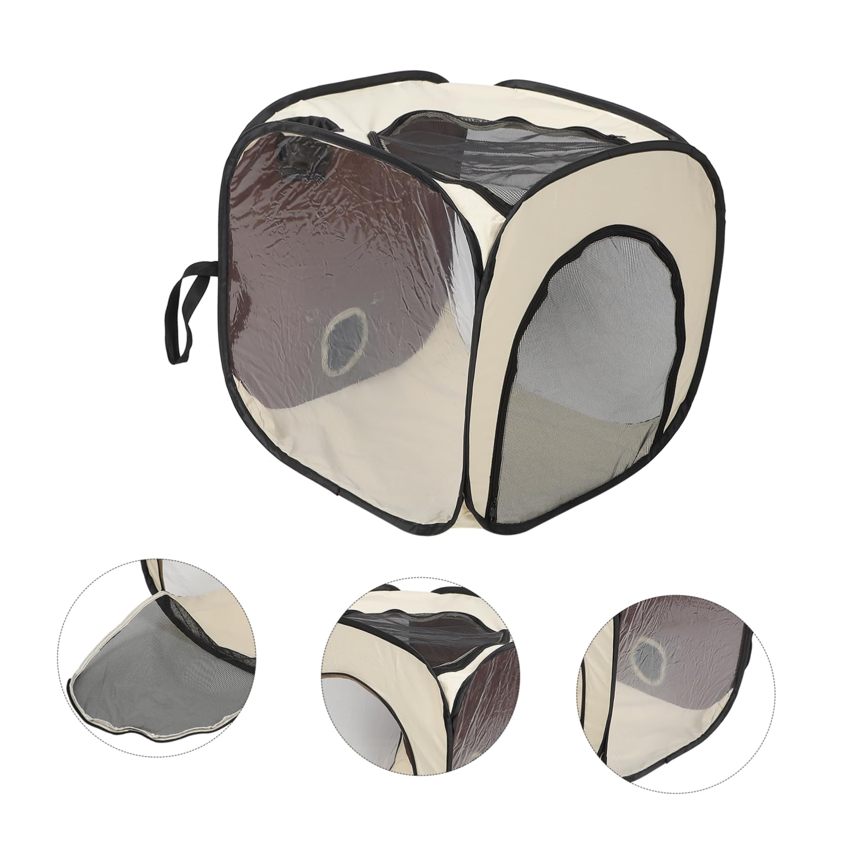 COLLBATH Sèche-Poils pour Animaux De Compagnie Boîte Portable pour Éliminer Les Nœuds Les Poils De Chat Séchage Rapide Confortable Sûr pour La Maison Les Voyages
