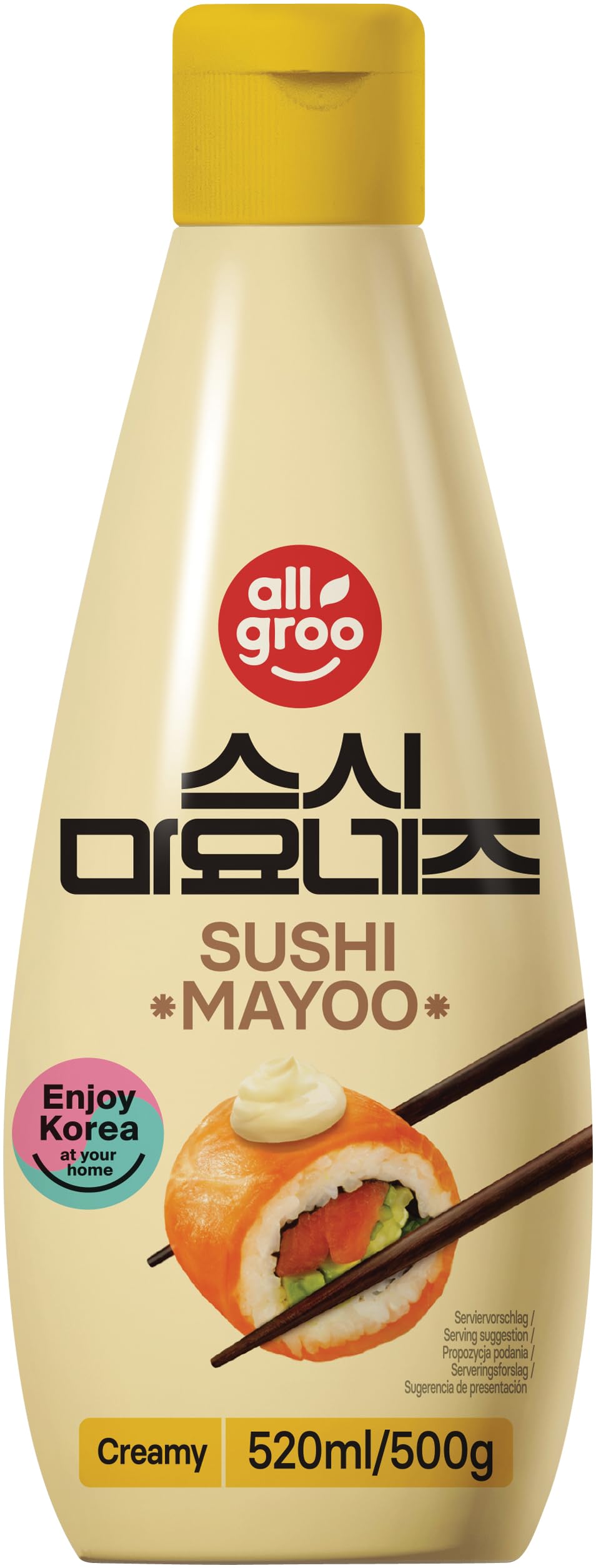 Allgroo (Almho) Allgroo Mayonesa Para Sushi 500 g - Lot de 3