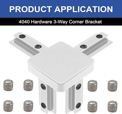Miniatura 327 de 10 unids 2020 placa de extrusión de aluminio conector esquina L soporte 8020 V ranura hardware ranura T accesorios con tuercas en T y tornillos