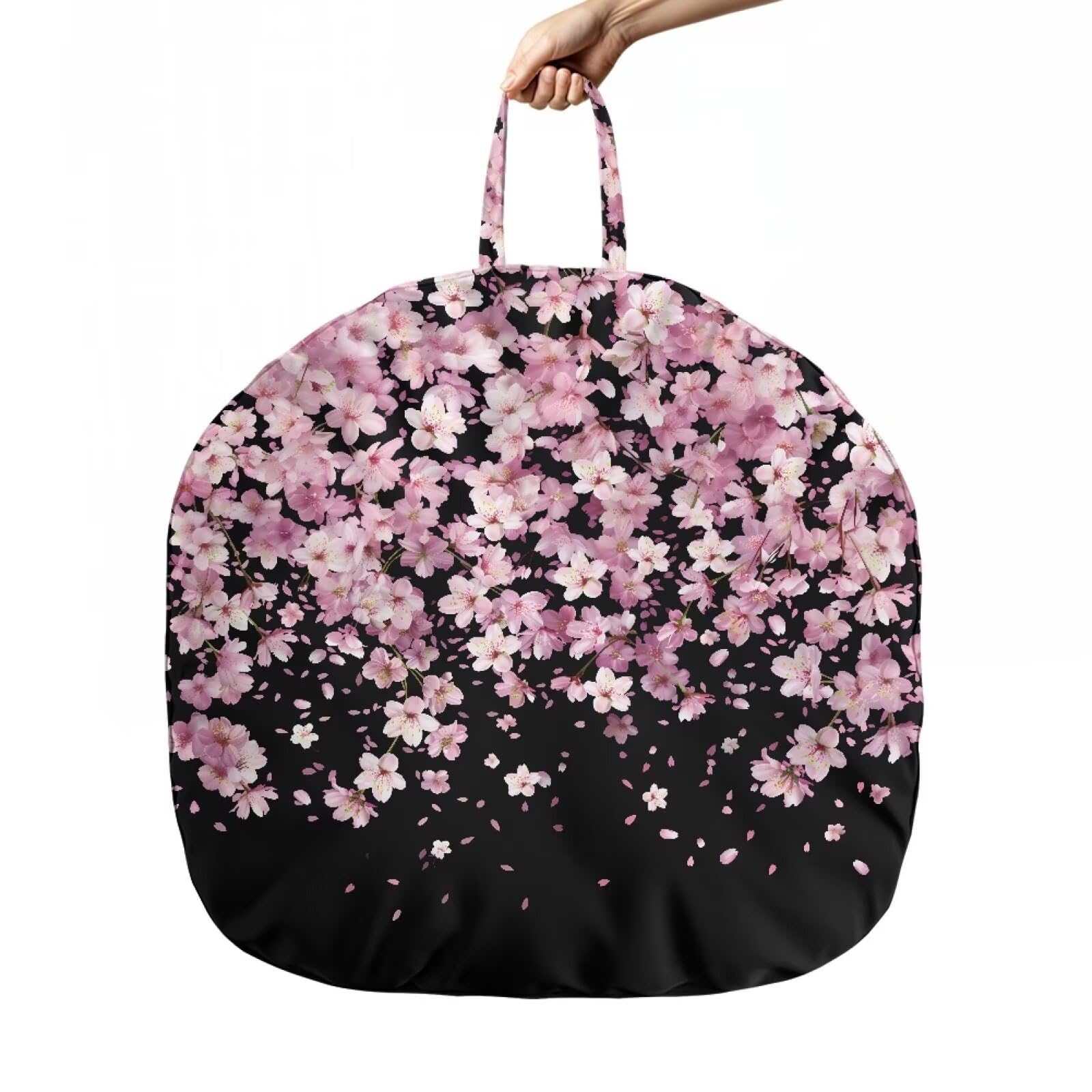 Hechitok Cherry Blossom Black Newborn Lounger Cover, Baby Lounger Pillow Covers for Girls Boys, Removable Cover for Infant Lounger Pillow Cover, Breathable & Comfortable