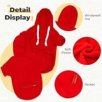 Vista 7 de PETCARE Sudaderas con capucha básicas para perros de tamaño pequeño, mediano y grande, gatos, ropa para cachorros, suéteres de felpa suaves