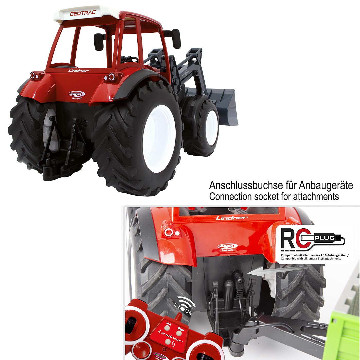 JAMARA LINDER GEOTRAC mit FRONTLADER 1:16 2,4GHZ 6+