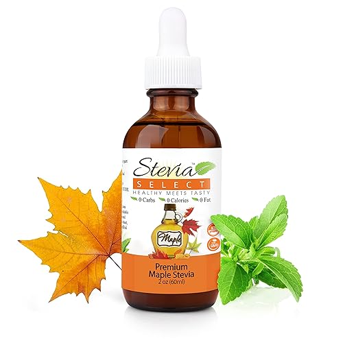 Miniatura 32 de Stevia Select Stevia líquida con sabor a frambuesa, café, té, bebida y edulcorante para hornear, totalmente natural, sin eritritol, alternativa