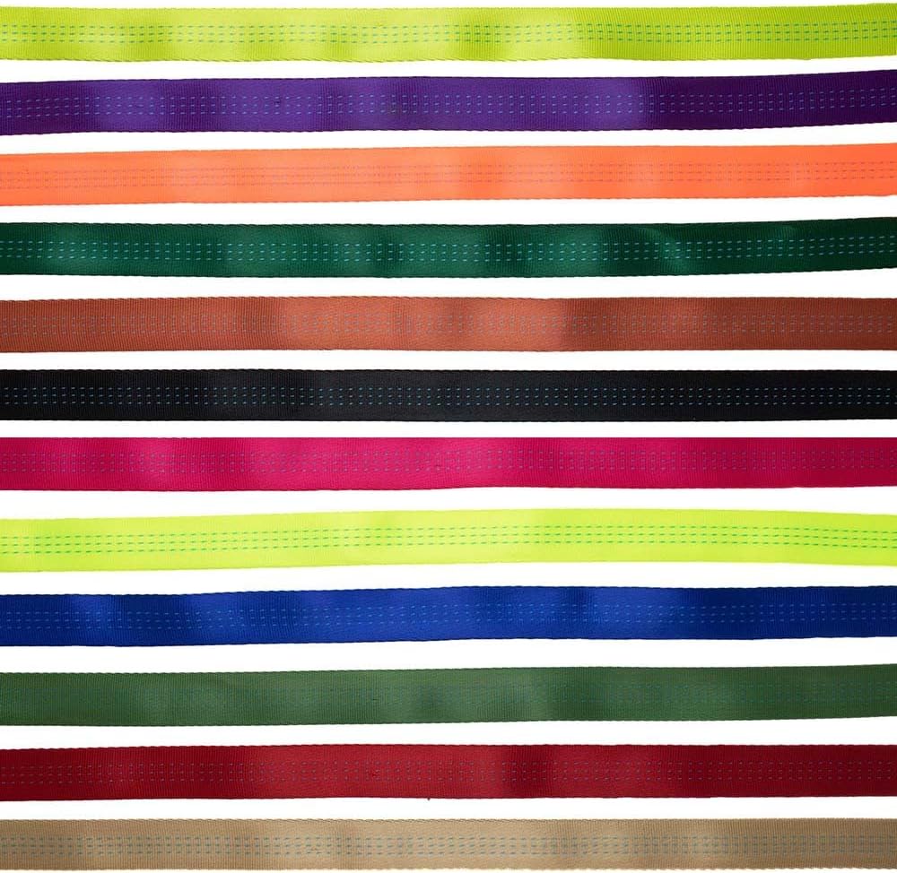 Rope & Cord Tubular Nylon Webbing – Reflective Webbing for Cargo, Lifting Assistance, Outdoor Recreation, and More!