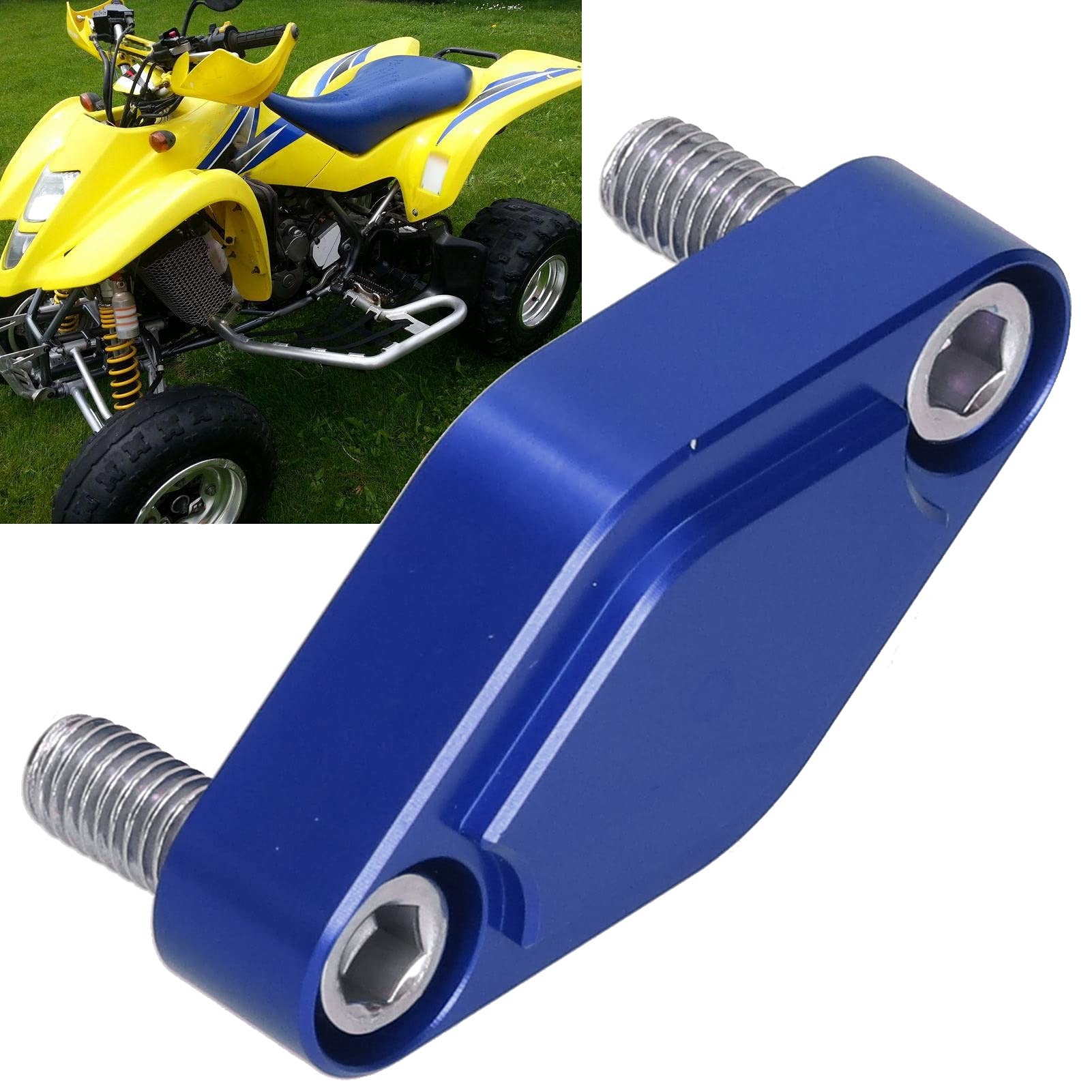 Bloc De Frein De Stationnement En Aluminium Anodisé Bleu - Compatible TRX 450R, TRX 400EX, Yamaha Raptor & Autres Quads