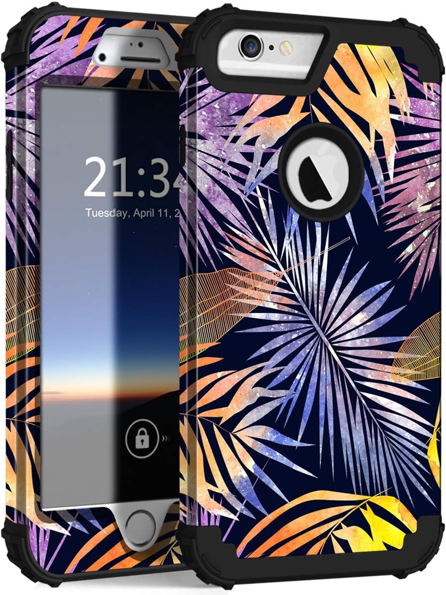 ZHK Compatible for iPhone 6s Plus Case, iPhone 6 Plus Case Marble 3 Layer Heavy Duty Shockproof Cute Girls Woman Anti-Scratch Protective Case Cover for Apple iPhone 6 Plus/6s Plus 5.5 inch