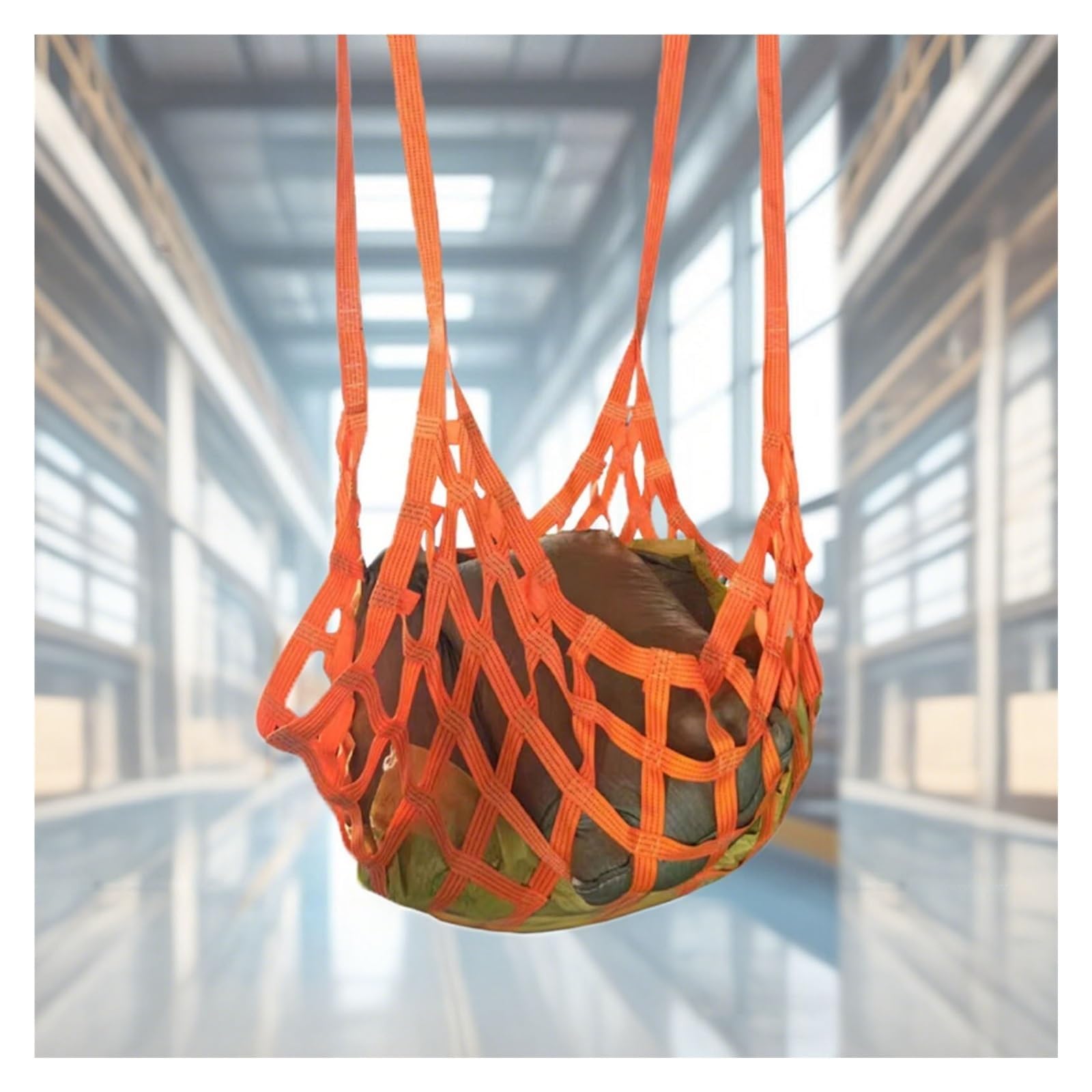 Red De Carga Colgante De Poliéster para Elevación, Red De Eslinga De Carga De Nailon Resistente Al Desgarro, Correas De Elevación Y Manipulación(1.5 X 1.5M/Mesh 10cm/Load 2t)
