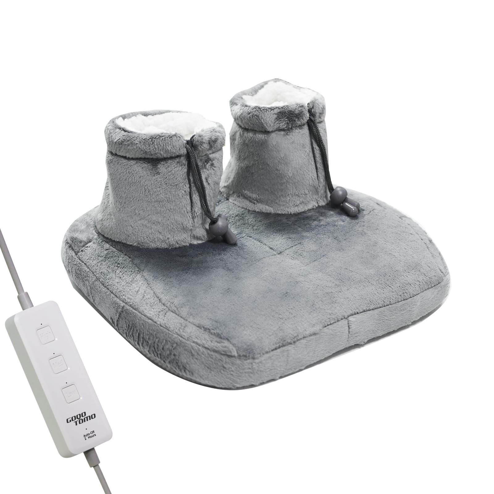 GOTOQOMO Electric Heating Foot Warmer Fast Heated Pad Ultra Soft Flannel Fleece with 12 Settings for Men and Women-NBH