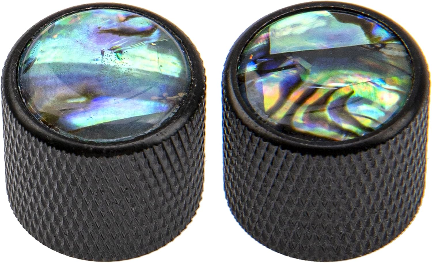 Yootones 2Pcs Abalone Top Guitar Dome Knobs Bass Knob