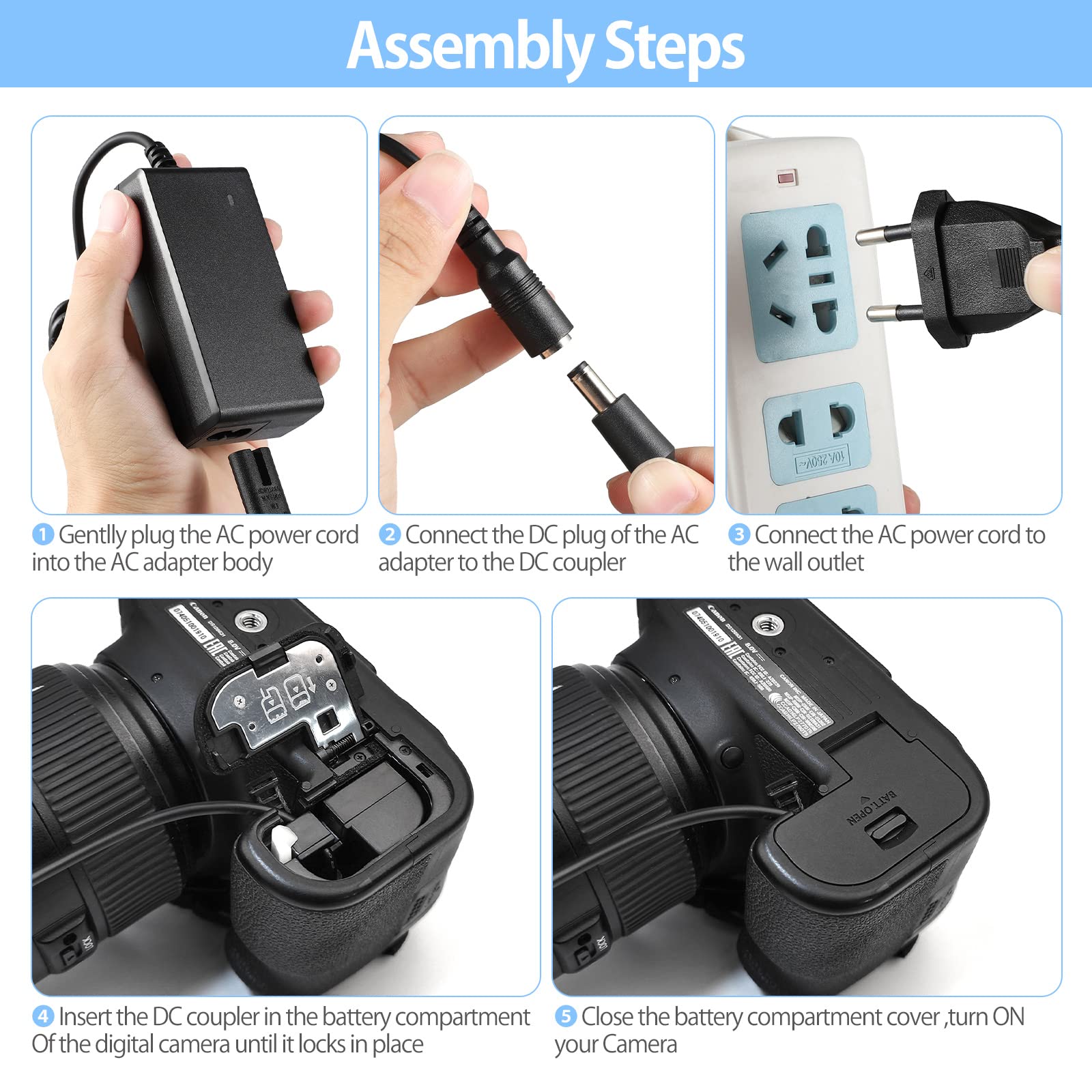 ENEGON NP-FZ100 Dummy Battery AC-FZ100 DC Coupler Adapter Kit Compatible with Sony A6600, A7C, A7III, A7RIII, A7RIV, A9, A9R, A9S, Alpha 9, Alpha 9R, Alpha 9S, Digital Camera