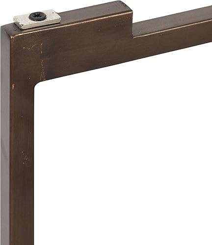 Miniatura 7 de Kate and Laurel Celia - Mesa redonda plegable de metal con bandeja de espejo, color bronce