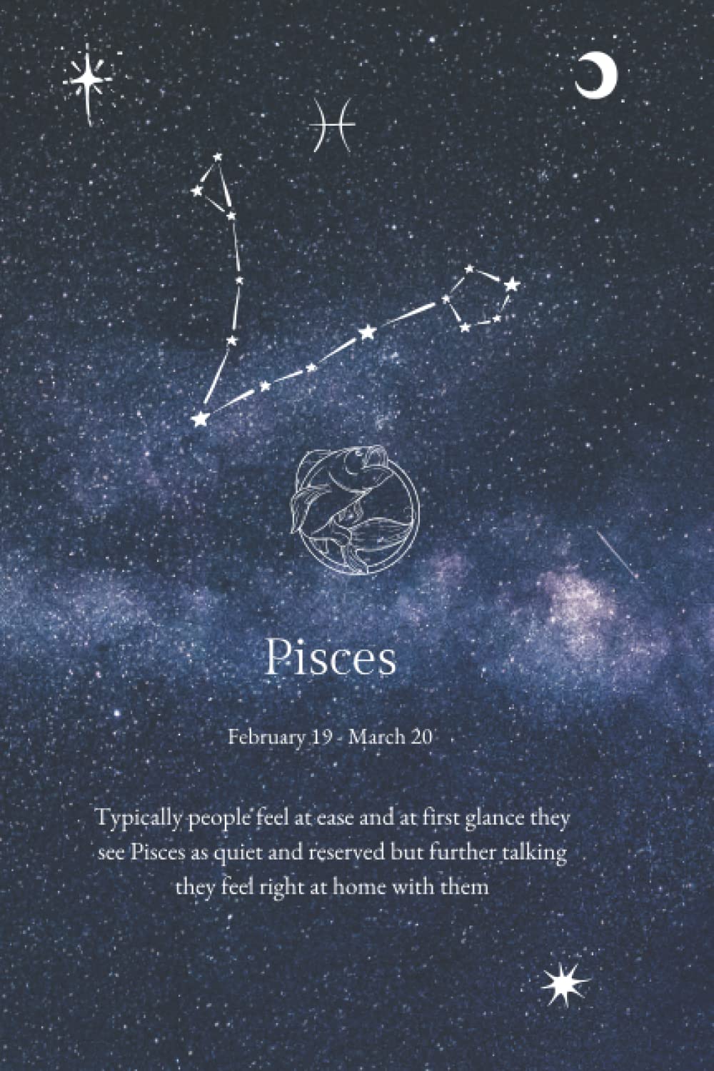 Pisces Notebook - Horoscope Journal - Gift Pisces