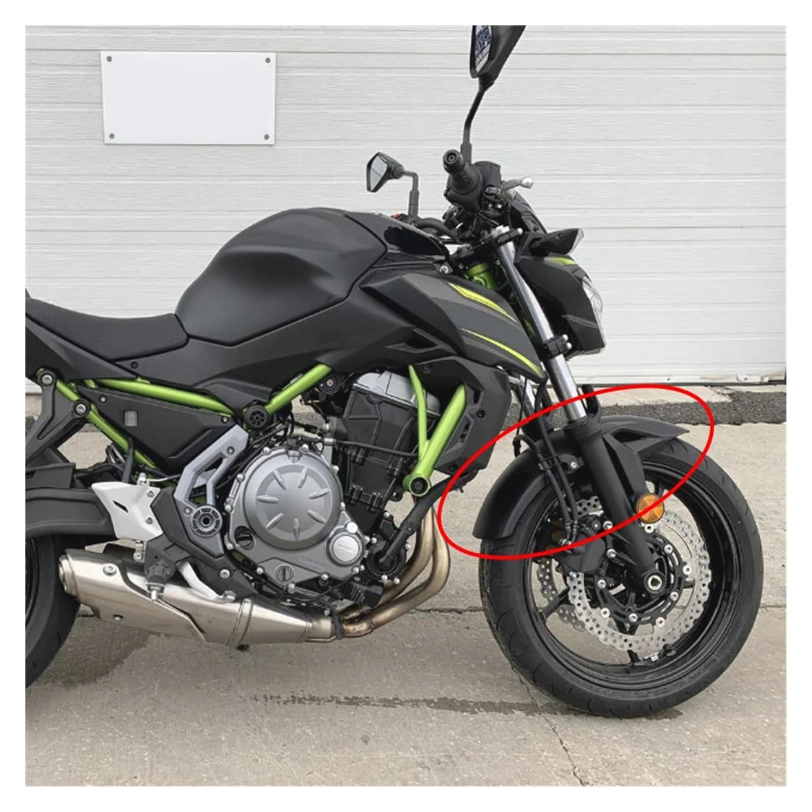 Kawasaki Ninja650 / Z650対応 フロントフェンダー Amazon.com: Motorcycle Front Wheel Fender Mudguard Splash Guard