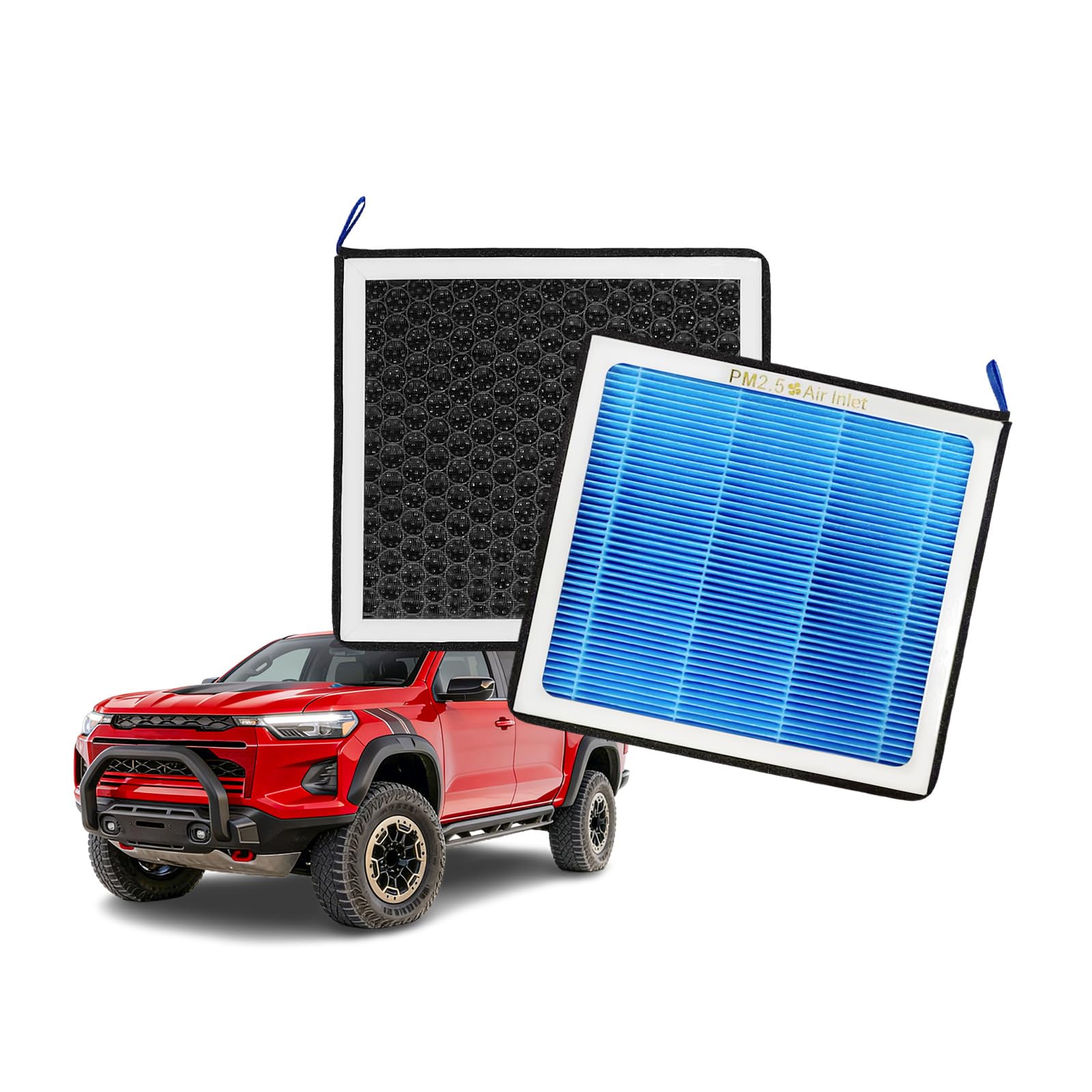 MASHA Cabin Air Filter for Chevy Colorado (2015-2025),with Activated Carbon Replacement for OEM 6091C/CP966/CF11966