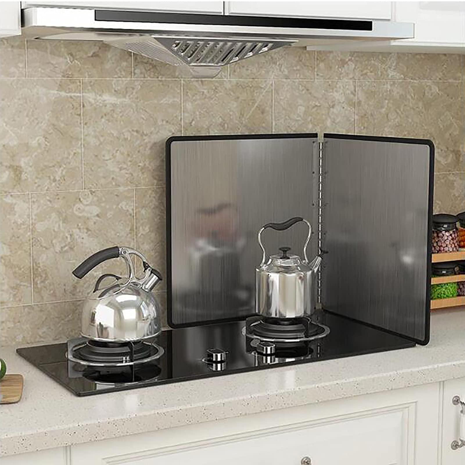 Garde De Bouclier Anti-éclaboussures De Cuisine, Bouclier Anti-éclaboussures D'huile Pliant Panneaux Anti-éclaboussures Bouclier De Cuisinière à Gaz