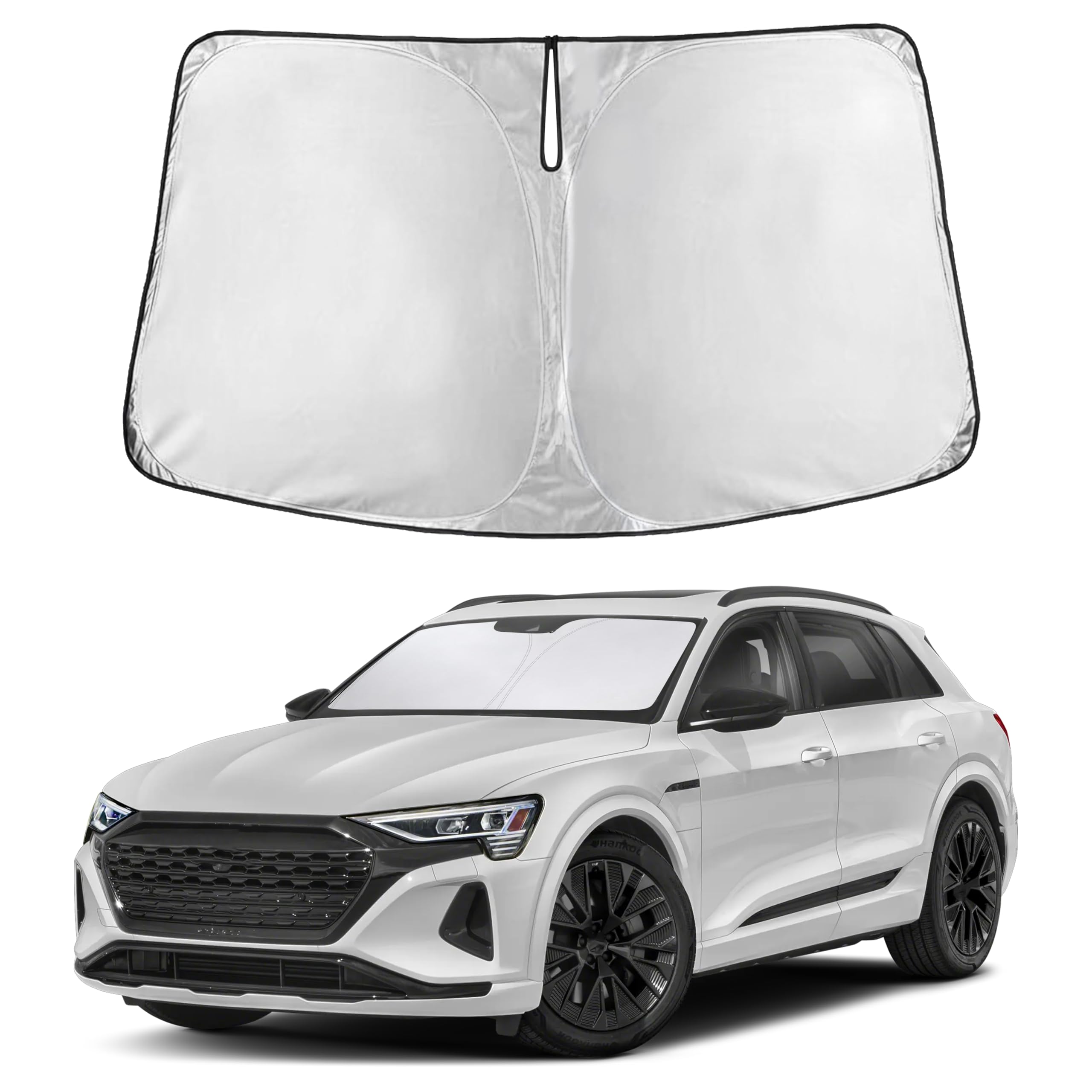 EcoNour Windshield Sunshade Compatible for Audi Q8 E-Tron 2019-2025 2026