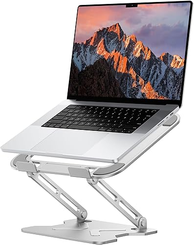 Soporte ajustable para computadora portátil, elevador portátil para laptop, soporte plegable de aluminio, soporte ergonómico para MacBook Air Pro,