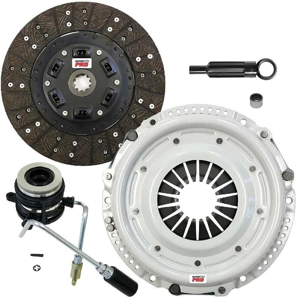 ClutchMaxPRO Performance Stage 2 Clutch Kit with Slave Cylinder Compatible with 1989-1992 Jeep Cherokee Comanche Wagoneer Wrangler 4.0L 4.2L (CP01034HDWS-ST2)