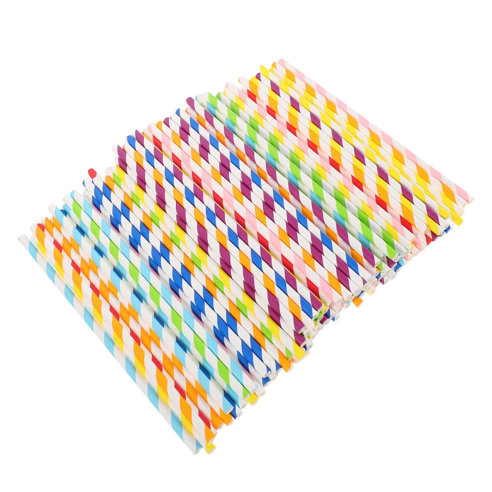 Pajitas de papel resistentes de colores surtidos para decoración de bodas