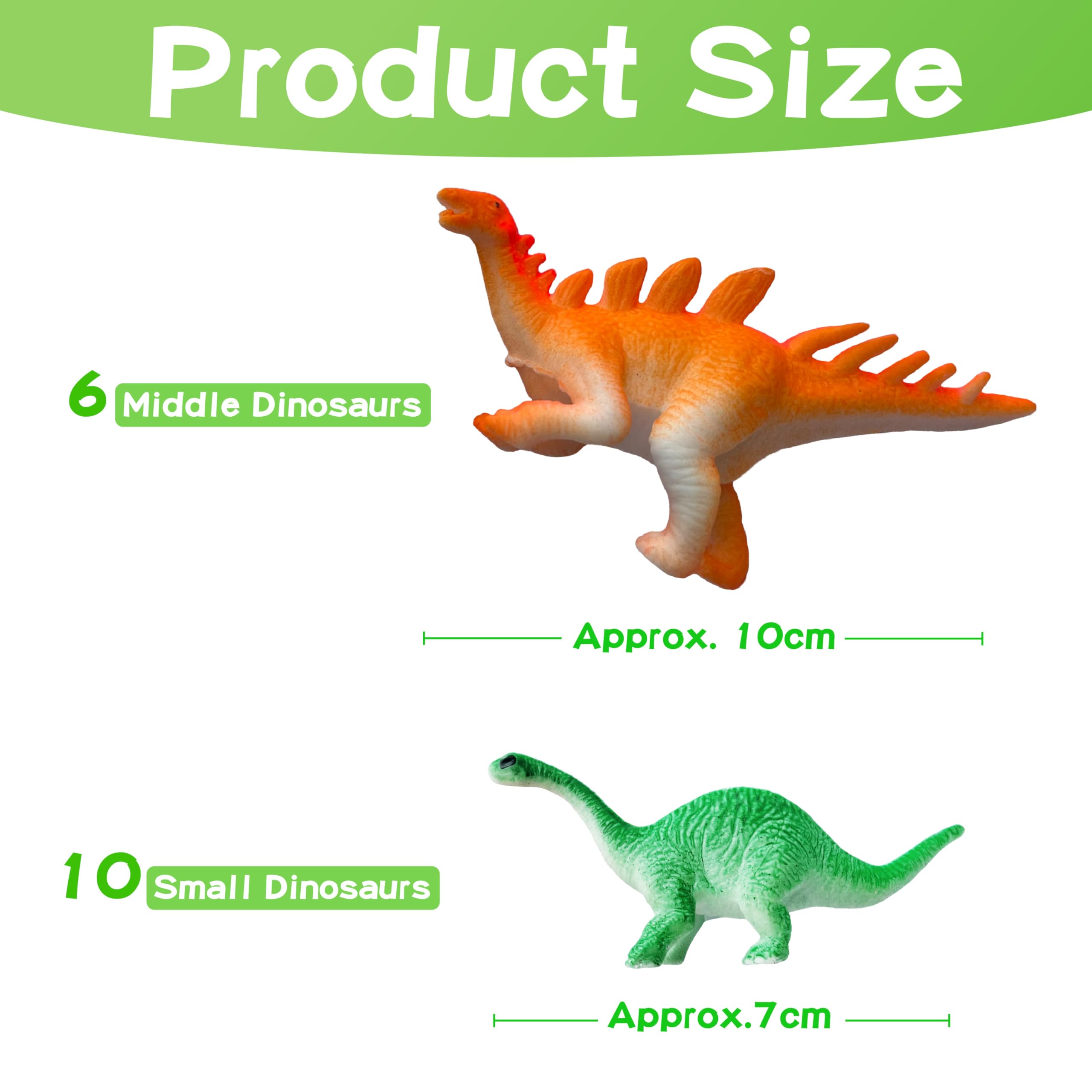 Dinosaur Series - 16pcs Temperature Color Changing Bath Toys, Water Table Toy for Easter Egg Fillers,Goodie Bags Fillers,Themed Party,Classroom Rewards,Carnival Prize, for Kids 3+