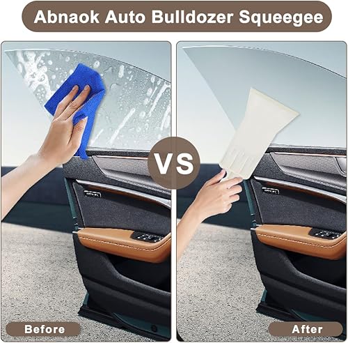 Miniatura 4 de Abnaok Herramientas de mango largo Auto Bulldozer Squeegee para ventana Tint Film Instalación Car Vinyl Wraps Ventanas y limpieza de vidrio (blanco)