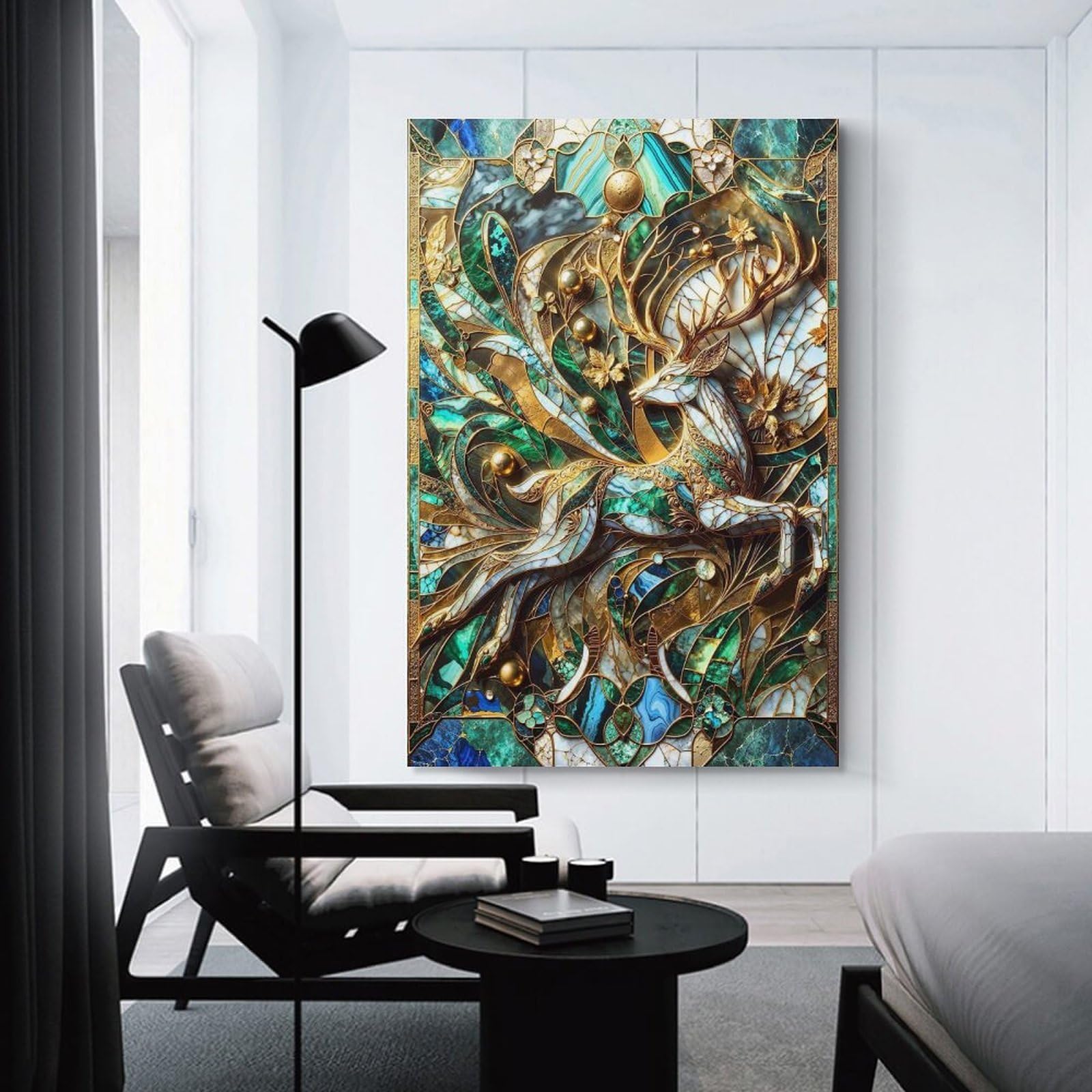Junmoney Canvas Wall Art Spirit of The Forest, 08x12inch(20x30cm), for New Homes, Bedrooms Or Workspaces, Canvas Artwork with Gifting Potential