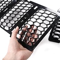 Vista 4 de Rejilla delantera de malla tipo panal de JeCar para Jeep Grand Cherokee 2014-2016