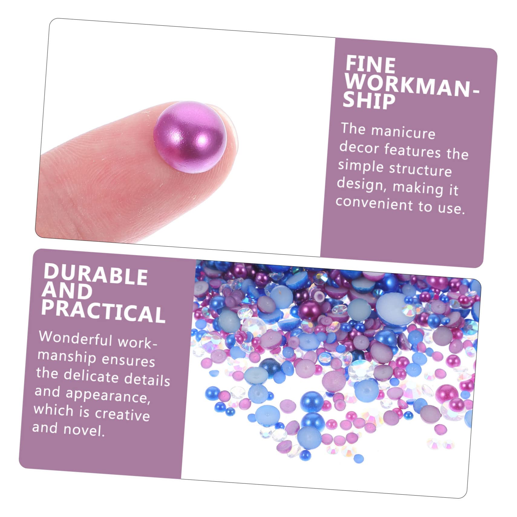 BESTYASH 3 Pezzi Adornamenti per Unghie Decorazioni per Nail Art e Accessori per Unghie per Personale