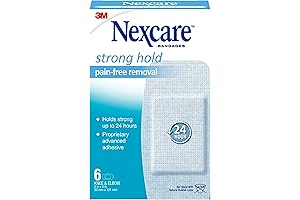 Nexcare Pain-Free Removal Bandages for Knees & Elbows (6-Count)