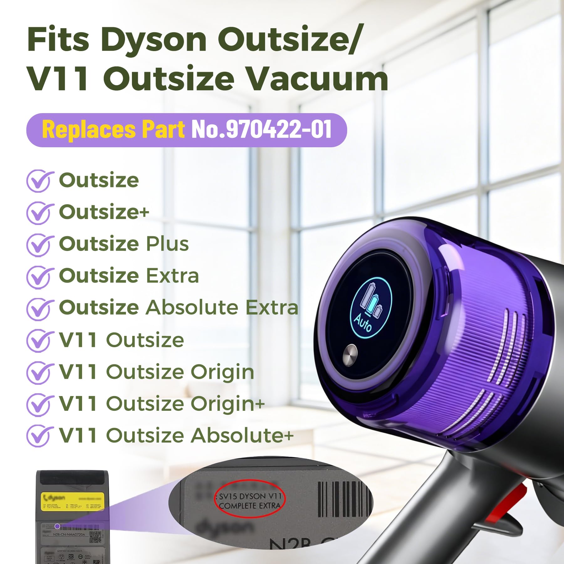Amazon.co.jp: 掃除機フィルター交換部品 2個パック Dyson V11 SV16 特