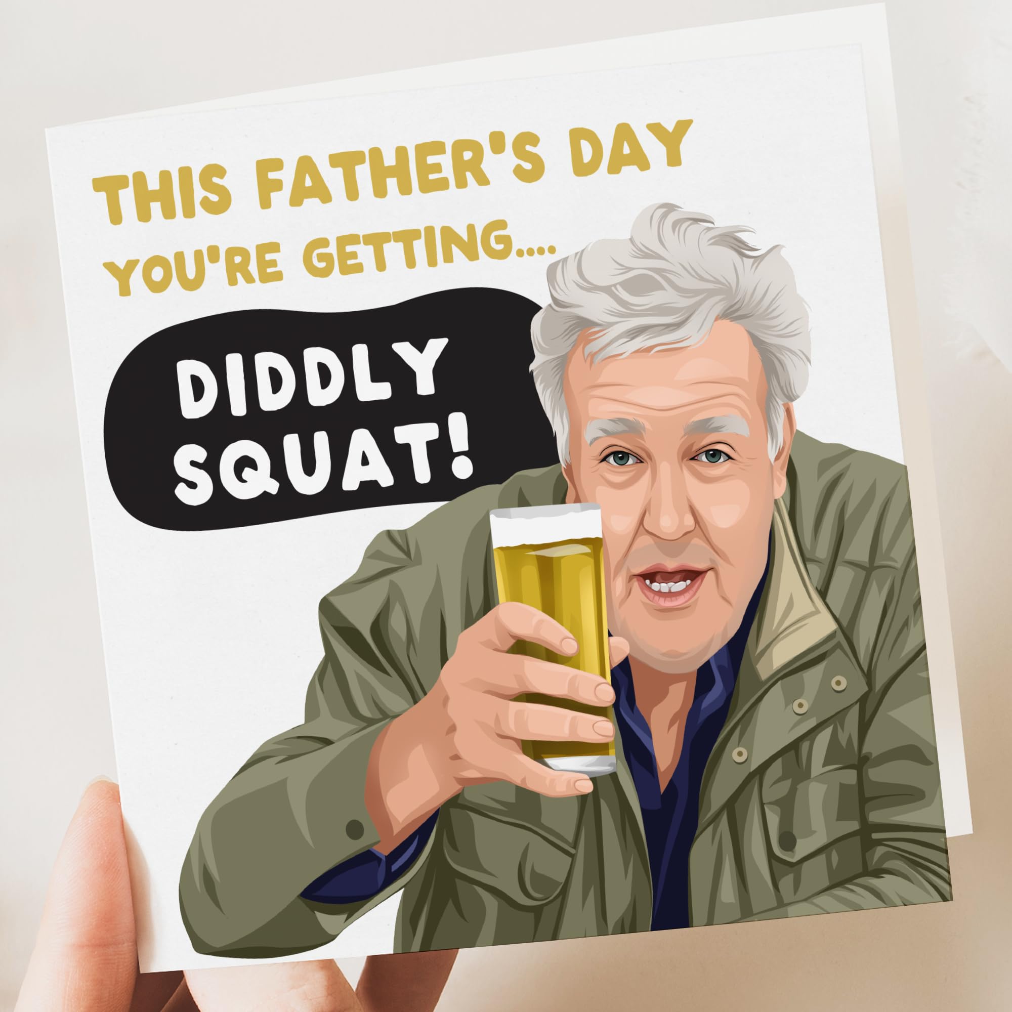 Funny Father's Day Card - Birthday Card For Dads - 'Clarksons Farm' - Jeremy Clarkson - Made in UK