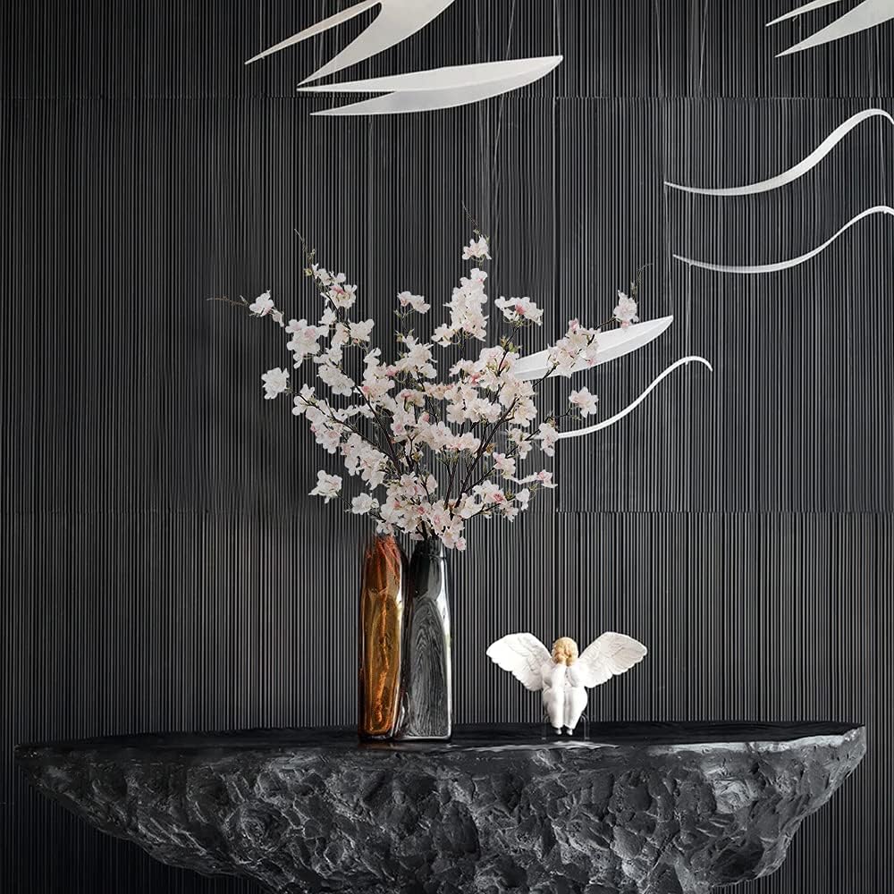 LESING 4pcs Artificial Cherry Blossom Flowers, 41.4" Realistic Fake Silk Long Stems Artificial Cherry Blossom Branches for Floor Table Home Wedding Decoration (Light Pink -1) - Image 6