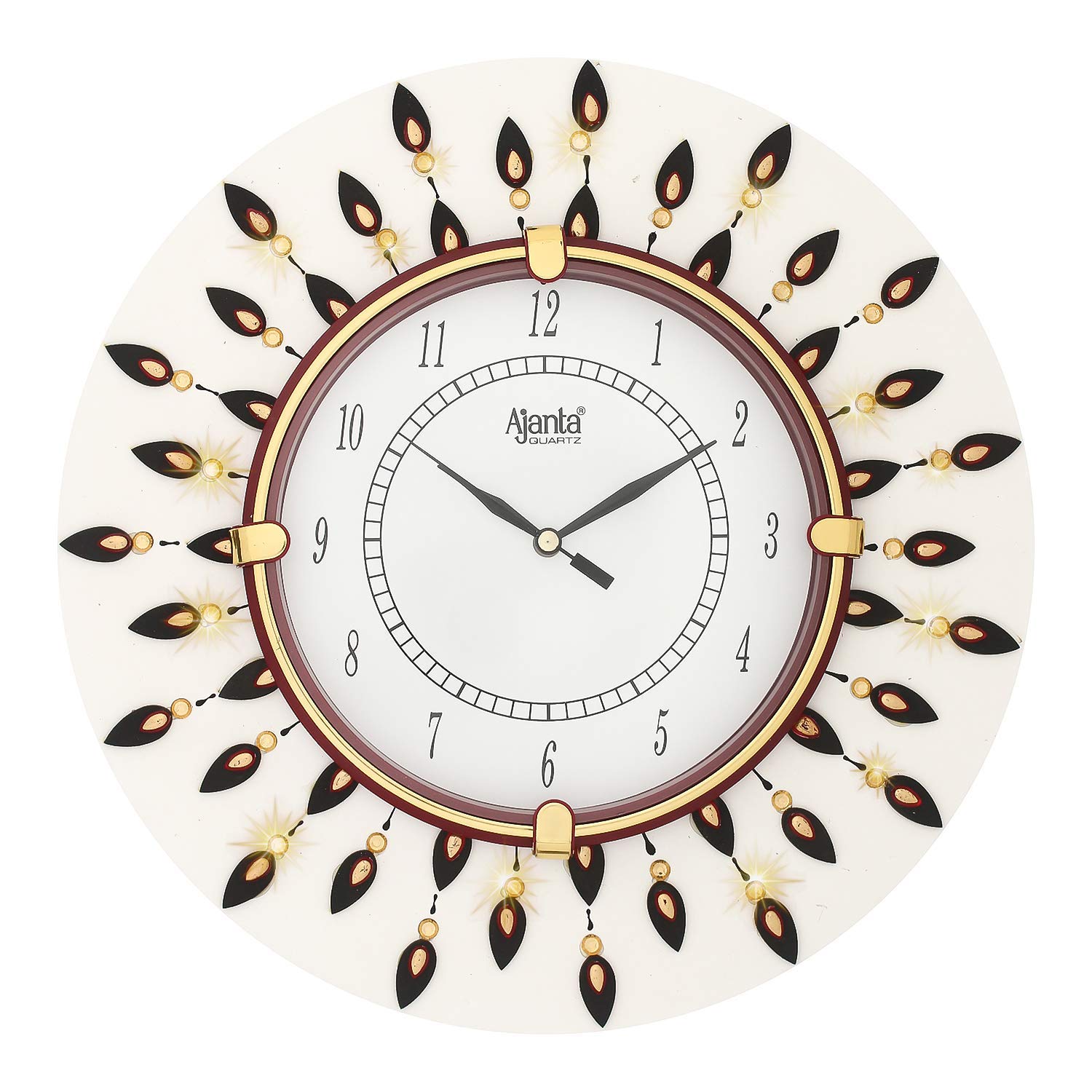 See full amazon price history chart for CIRCADIAN Ajanta Wooden Round Analog Wall Clock Design for Home Hall Living Room Decor Office Kids Bedroom Stylish Ethnic Antique Decorative Red Colour 31 * 31 cm (Pack of 1) CIRCADIAN Ajanta Wooden Round Analog Wall Clock Design for Home Hall Living Room Decor Office Kids Bedroom Stylish Ethnic Antique Decorative Red Colour 31 * 31 cm (Pack of 1) (B089LR33ZF) Amazon Price History, Amazon Price Tracker